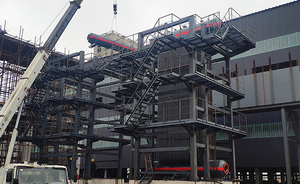 2ab37f020fbdb2d74889085b0d60a5da 山东天阳3*15t/h碳素余热锅炉